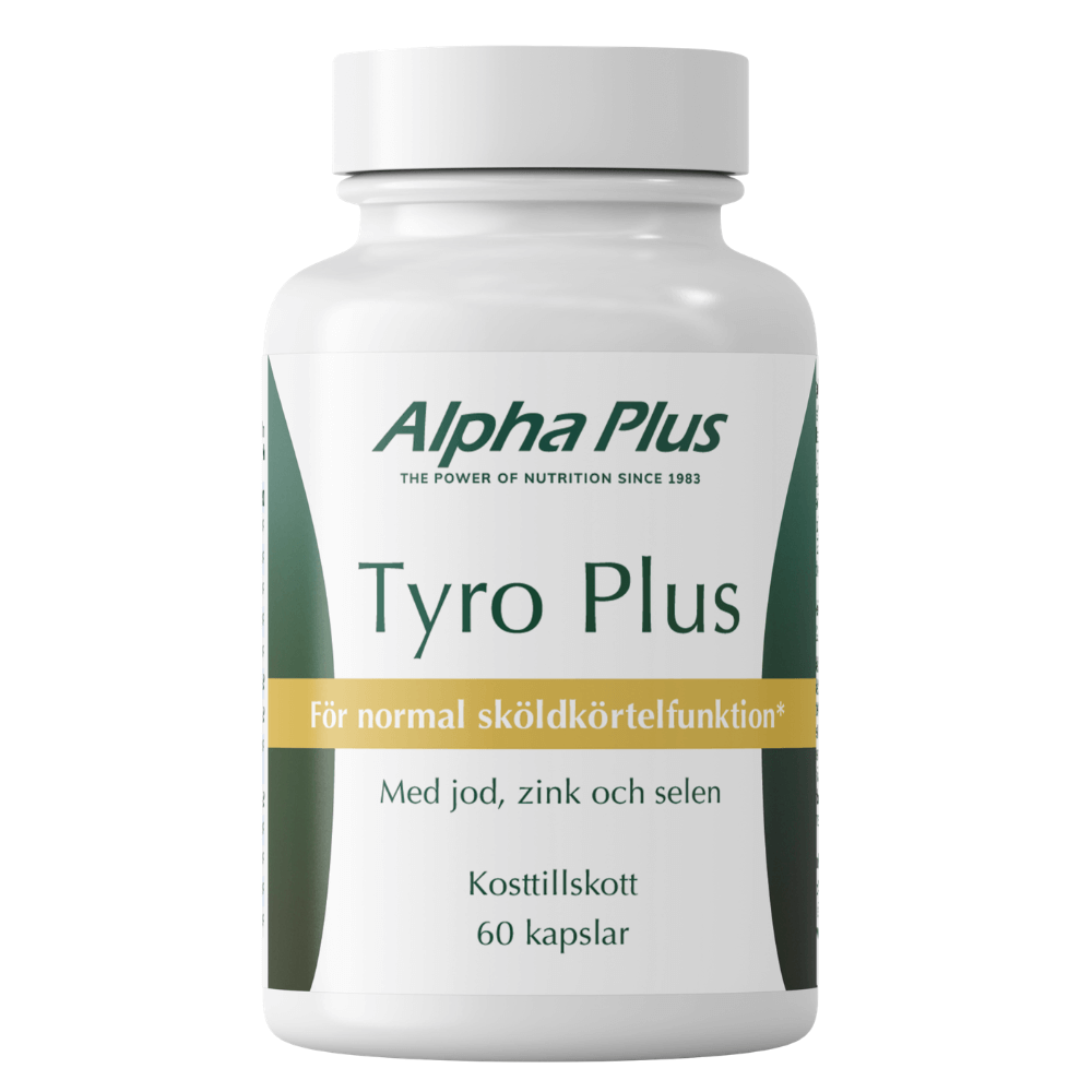 Alpha Plus Tyro Plus med Jod, Zink & Selen, 60 kapslar