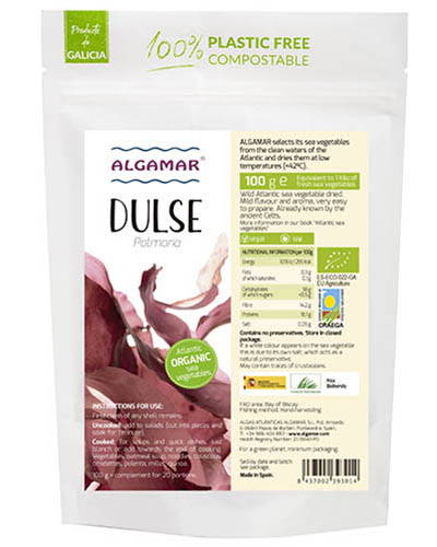 Algamar Raw Ekologisk Dulse - 100 g