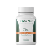 Alpha Plus Zink 25 mg, 90 kapsler