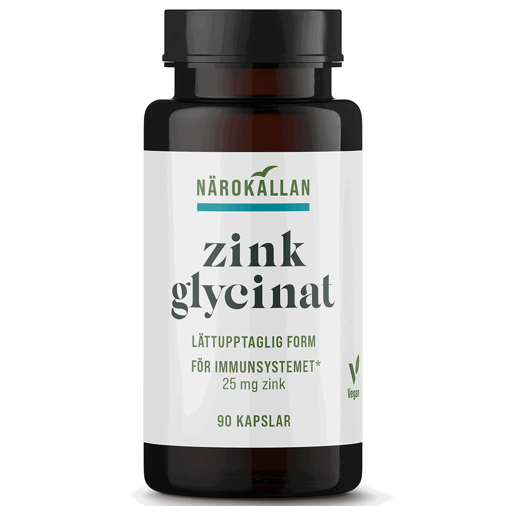 Närokällan Zinkglycinat, 90 kapslar
