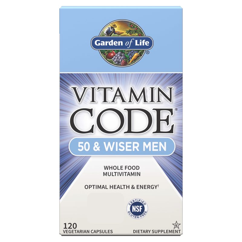 Vitamin Code 50 and Wiser Men Multivitamin 120 kapslar 1