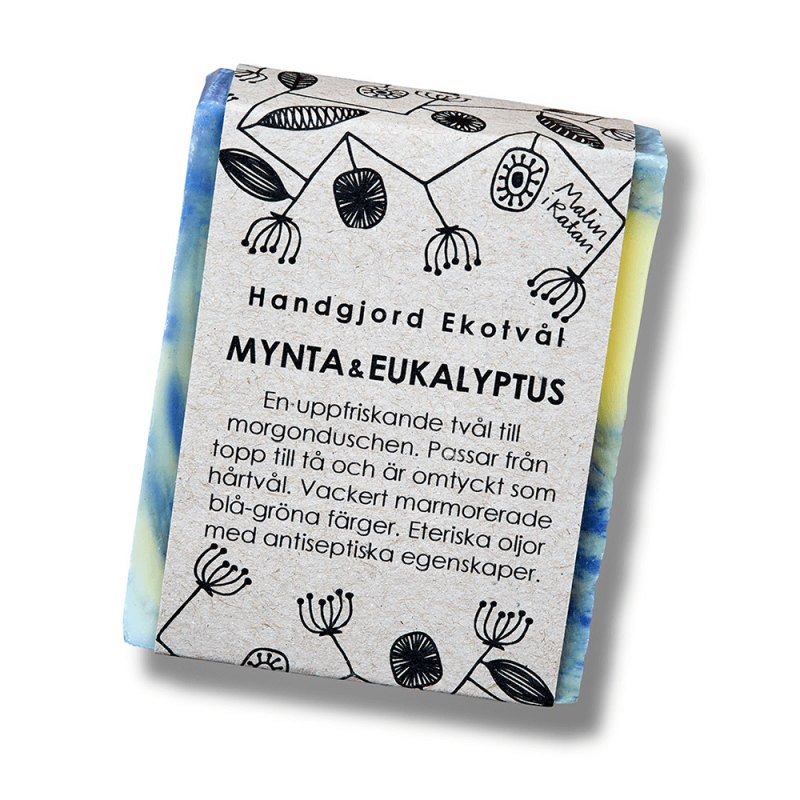 Malin i Ratan Ekologisk Handgjord Tvål Mynta & Eukalyptus - 110 g 1