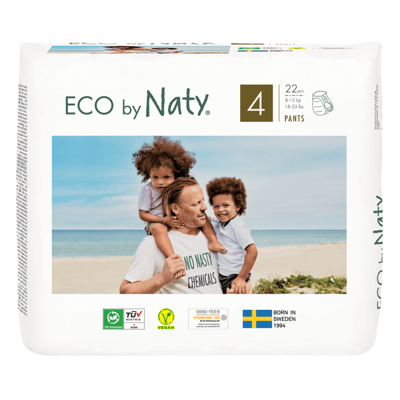 Naty - Ekologiska Blöjbyxor/Pull on Pants Maxi Stl. 4, 8-15 kg 1