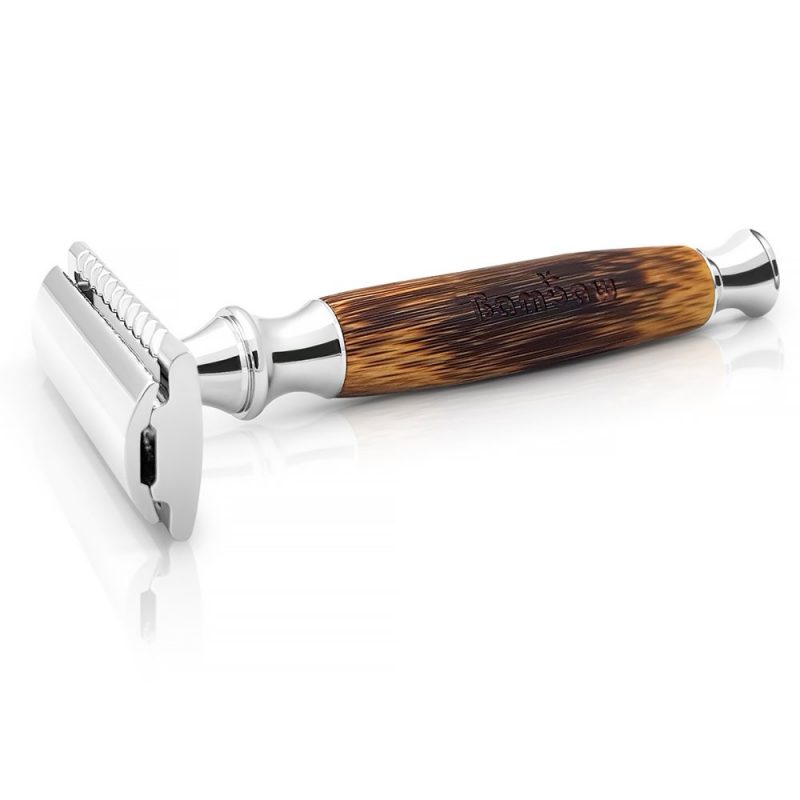 Bambaw - Säkerhetsrakhyvel med Skaft i Bambu - Bambaw - Safety Razor 1