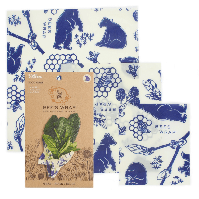 Bee's Wrap - Naturligt och Ekovänligt Folie S/M/L - 3-pack, Bees & Bears 1