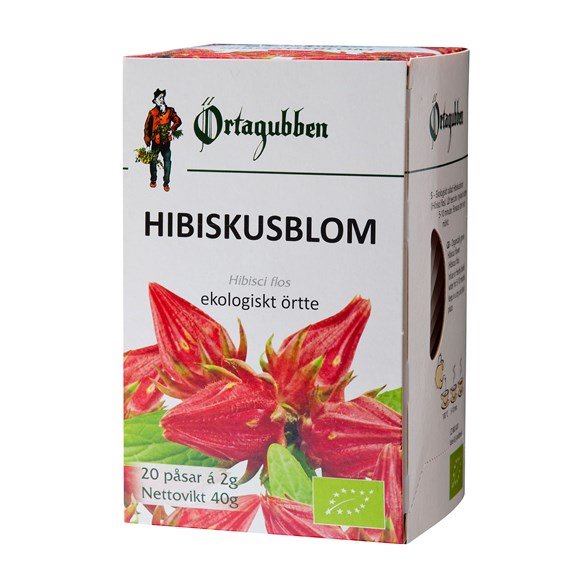 Ekologisk Hibiskus blomma ört-te 20 påsar 1