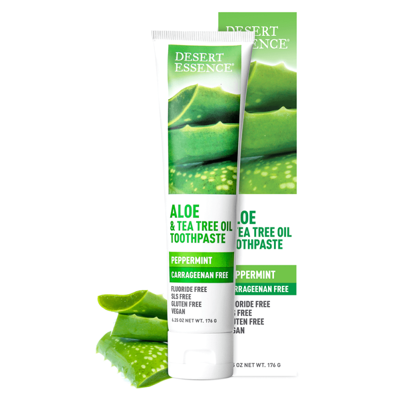 Desert Essence Tandkräm Aloe Vera, Tea Tree & Mint 1