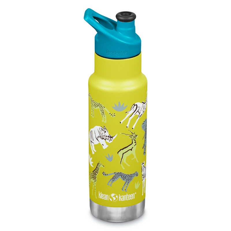 Kid Kanteen - Isolerad Vattenflaska Sport Cap, Safari - 355 ml 1