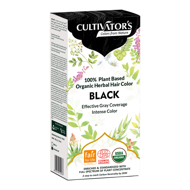 Cultivator's - Ekologisk Hårfärg Black, 100 g 1