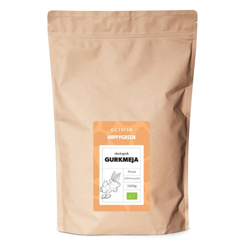 Ekologiskt Gurkmeja Pulver 2,5% Curcumin, 1kg 1