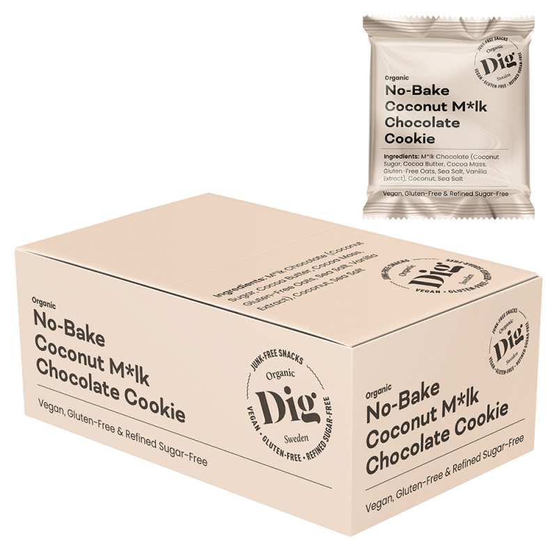 Dig No-Bake Coconut M*lk Chocolate Cookie 12 x 30g 1