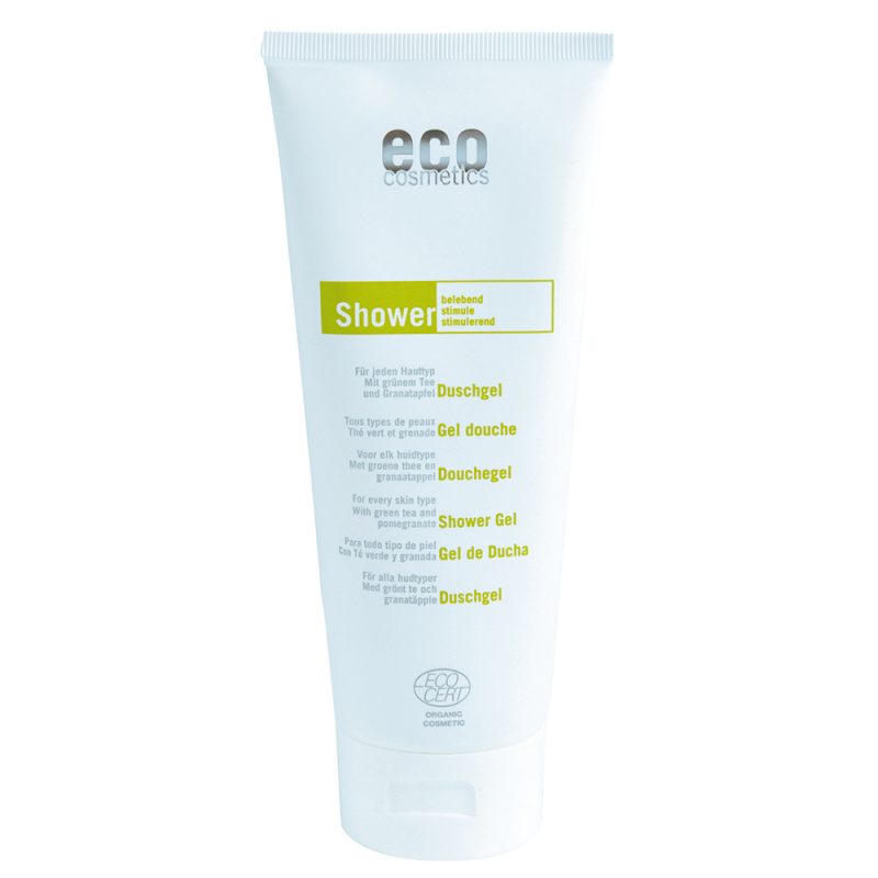 Eco Cosmetics - Duschgel med Grönt Te & Granatäpple, 200 ml 1