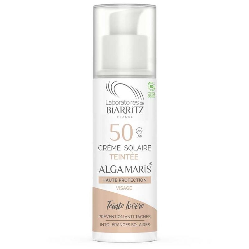 Alga Maris Tonat Solskydd för Ansiktet SPF50 - Ivory 50 ml 1