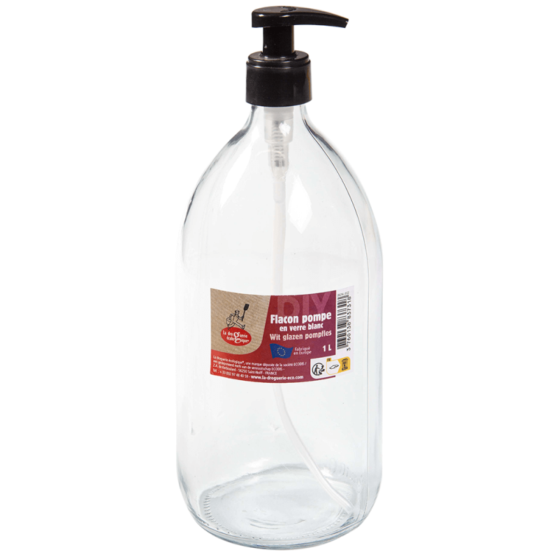 Pumpflaska i Glas Transparent - 1 L 1