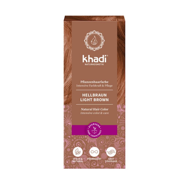 Khadi - Naturlig Örthårfärg Light Brown - Ljusbrun, 100 g 1