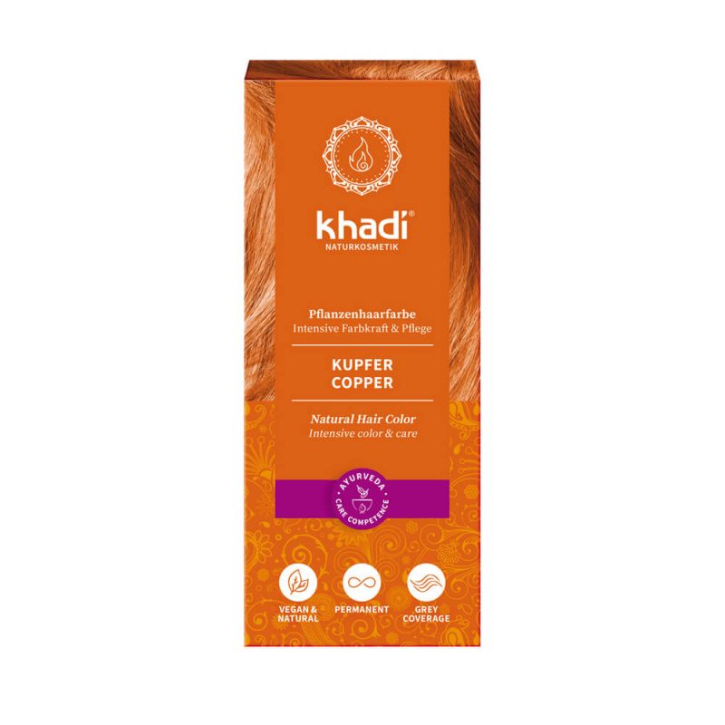 Khadi - Naturlig Örthårfärg - Golden Brown - Gyllenbrun, 100 g 1