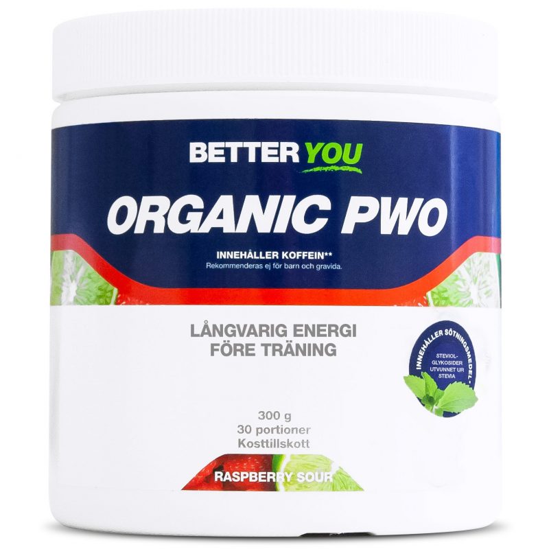 Better You Ekologisk PWO (Pre Workout) Rasberry Sour, 300 gram 1