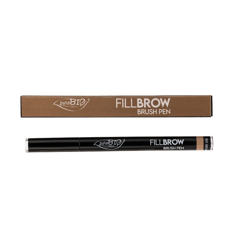 PuroBIO Cosmetics - Fillbrow Brush Pen Ögonbrynspenna 01 Natural Blonde 1