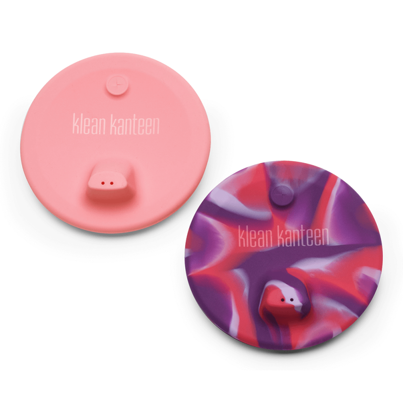 Klean Kanteen - Kids Cup Sippy Lid, Pink Tie Dye - 2-pack 1