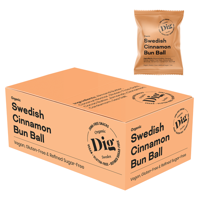 Dig Swedish Cinnamon Bun Ball 16 x 25g 1