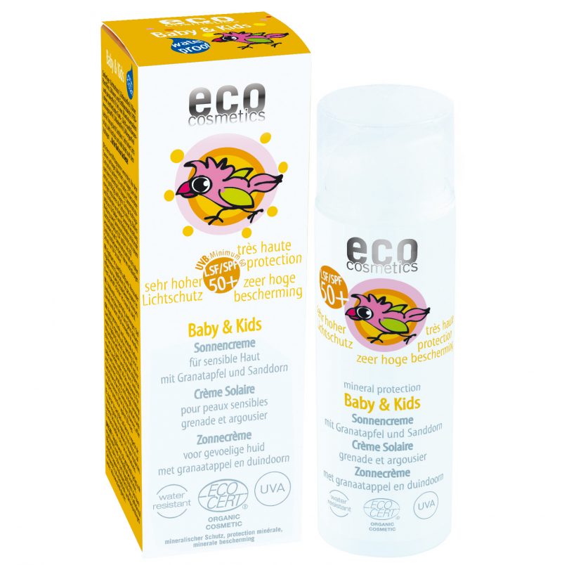 Eco Cosmetics Ekologisk Solkräm för barn SPF 50 1