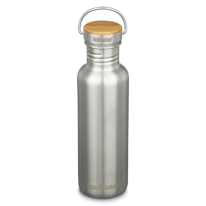 Klean Kanteen - Vattenflaska Rostfritt Stål Bambu Brushed Stainless 800 ml 1