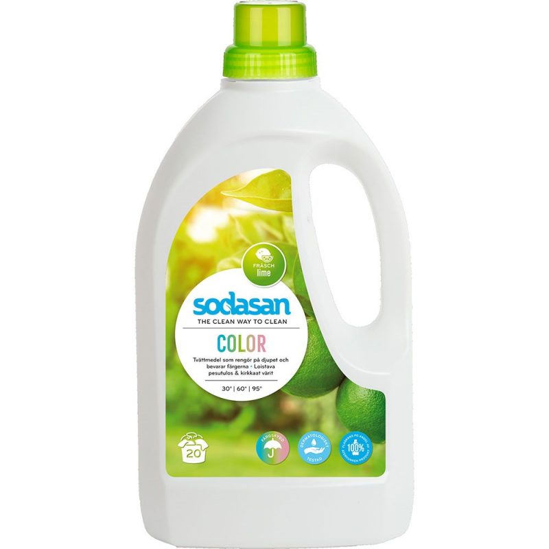 Sodasan - Color Tvättmedel Lime 1,5 L 1