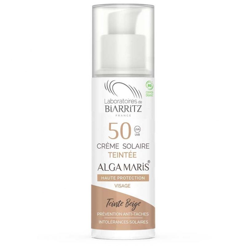 Alga Maris Tonat Solskydd för Ansiktet SPF50 - Beige 50 ml 1