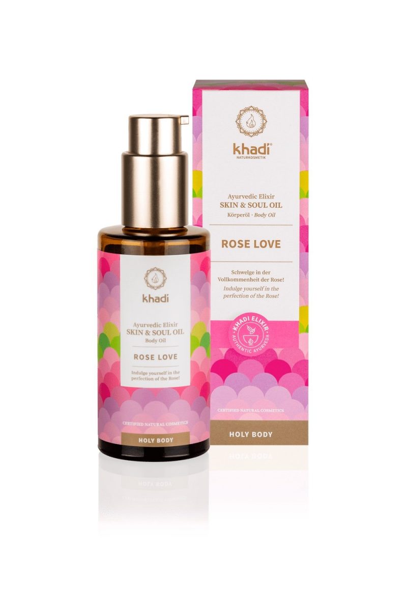 KHADI Ayurvedic Body Oil Rose Love 100 ml 1