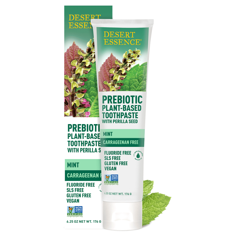 Desert Essence Tandkräm Prebiotic, Tea Tree, Mint & Perilla 1