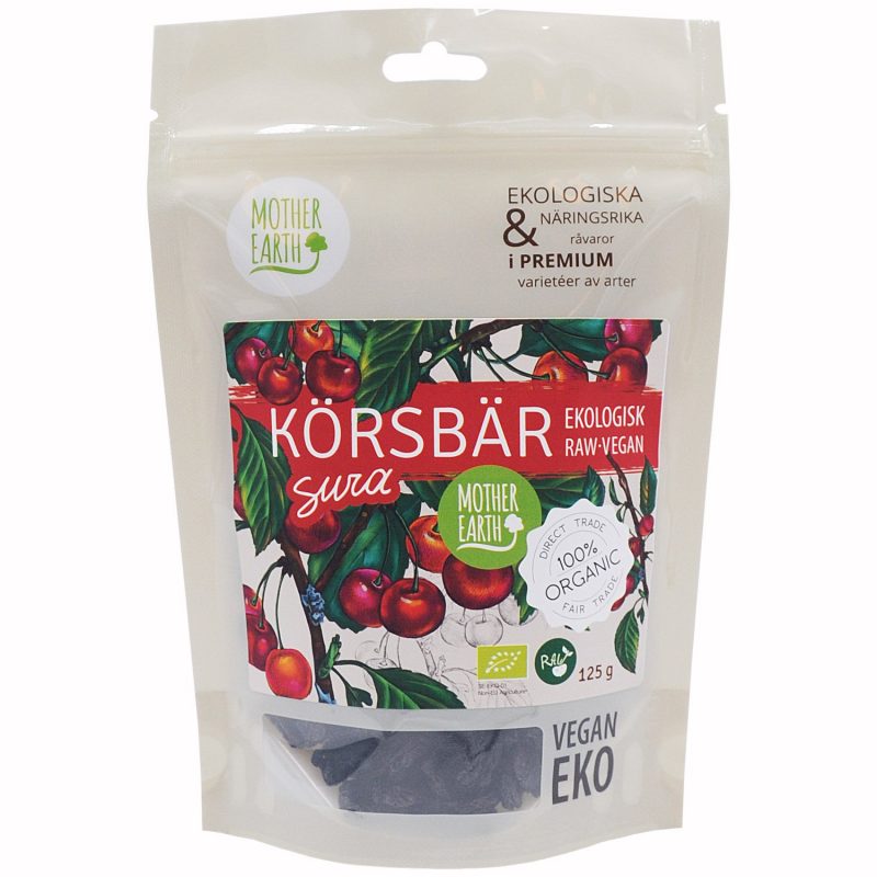 RAW Ekologiska Sura Körsbär 125 gram 1