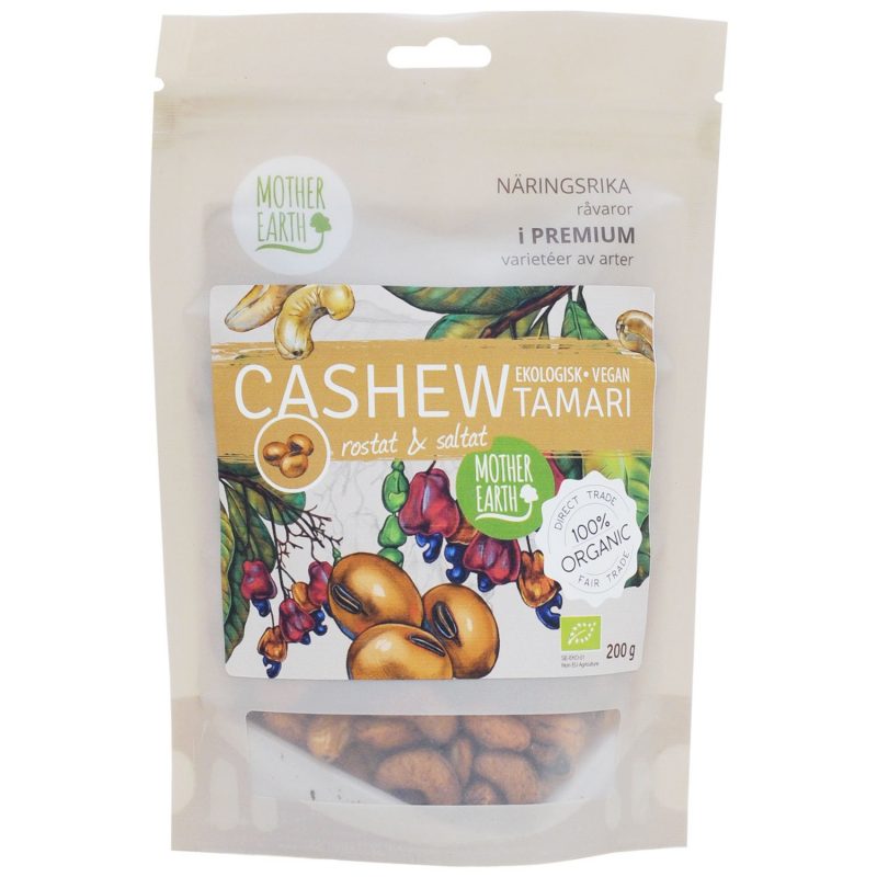 Ekologiska Cashewnötter med tamari 200 gram 1