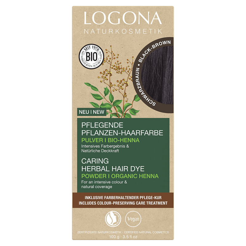 Logona Örthårfärg Black Brown 1