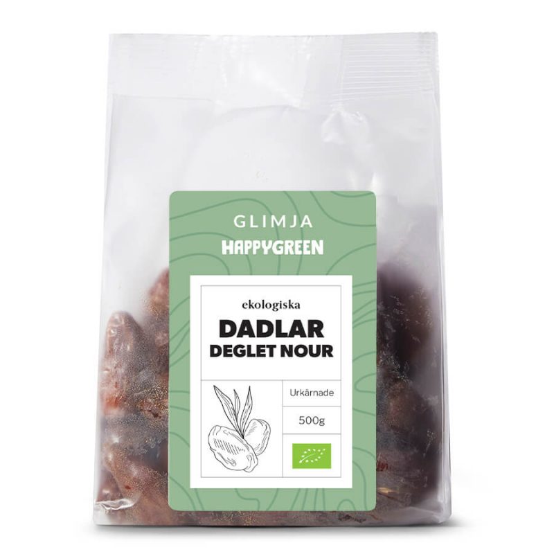 Ekologiska Dadlar Deglet Nour Urkärnade, 500g 1