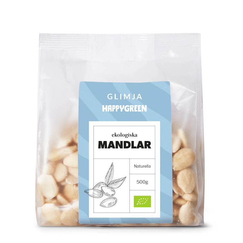 Ekologiska Mandlar Blancherade Valencia, 500g 1