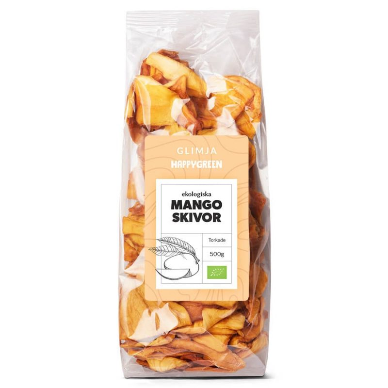 Ekologiska Mangoskivor Torkade, 500g 1