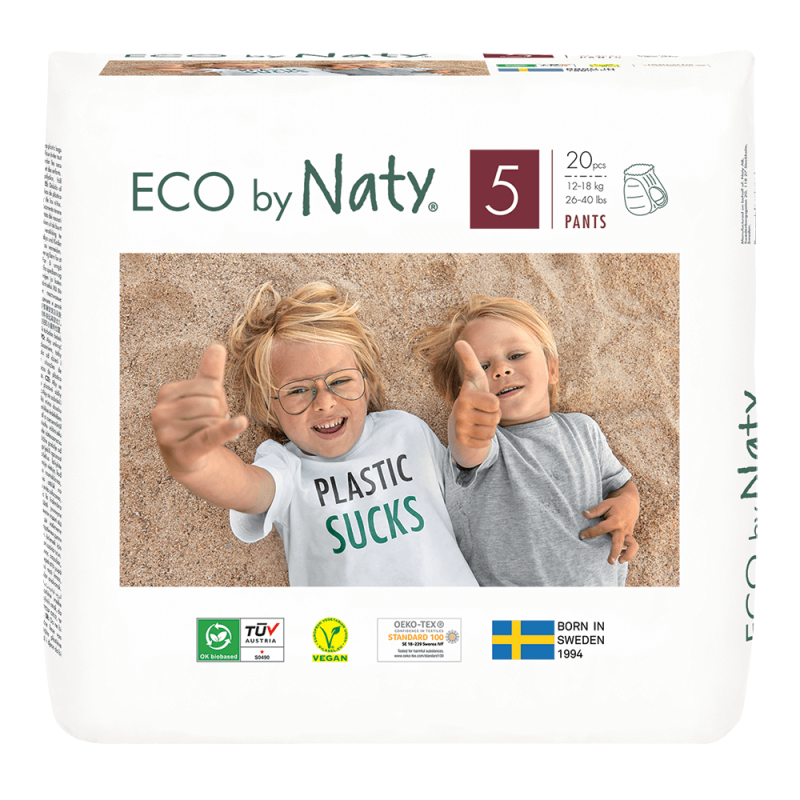 Naty - Ekologiska Blöjbyxor/Pull on Pants Junior Stl. 5, 12-18 kg 1