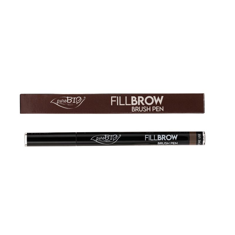 PuroBIO Cosmetics - Fillbrow Brush Pen Ögonbrynspenna 03 Dark Brown 1