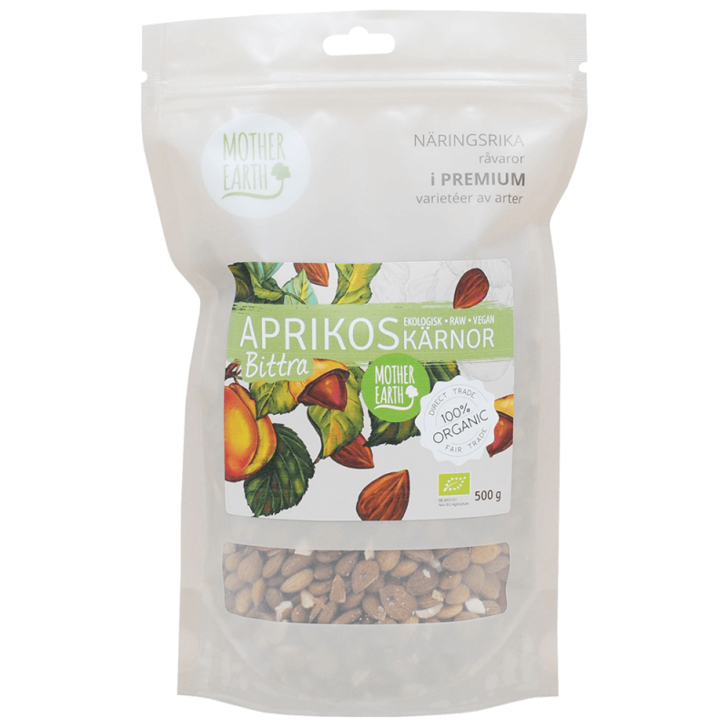 Ekologiska Aprikoskärnor Bittra 500 gram 1