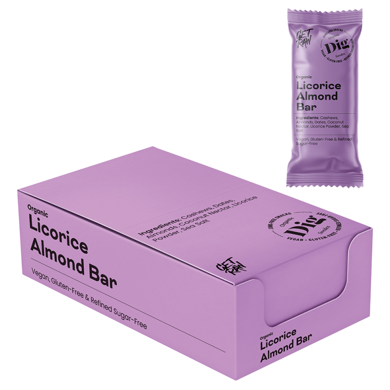 Dig Licorice Almond Bar 12 x 42g 1