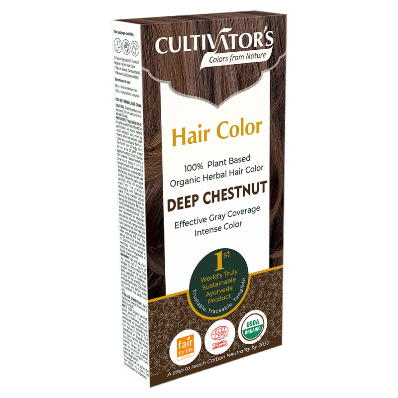 Cultivator's - Ekologisk Hårfärg Deep Chestnut, 100 g 1