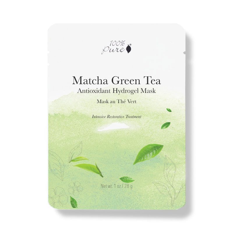 100% Pure - Matcha Green Tea Antioxidant Hydrogel Mask, 28 g 1