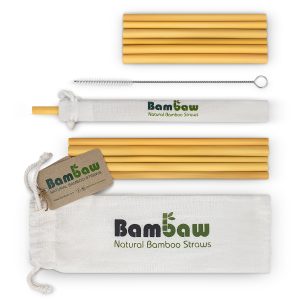 Sugrör i Ekologisk Bambu 14 cm + 22 cm