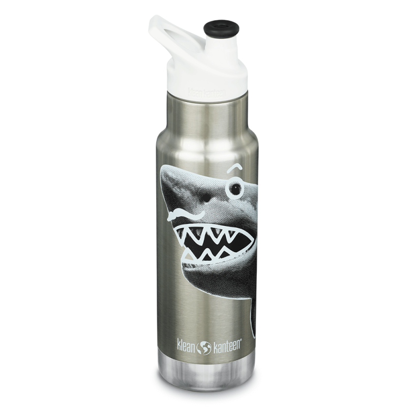 Kid Kanteen -  Isolerad Vattenflaska Sport Cap Mr Shark 355 ml 1