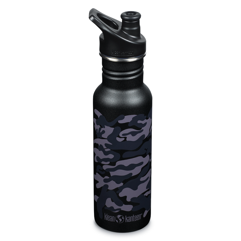 Klean Kanteen - Vattenflaska Classic Narrow Sport Cup Black Camo 532 ml 1