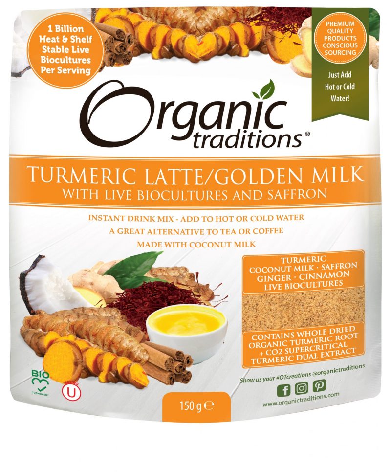 Organic Traditions Turmeric Latte with Probiotics 150 gram 1