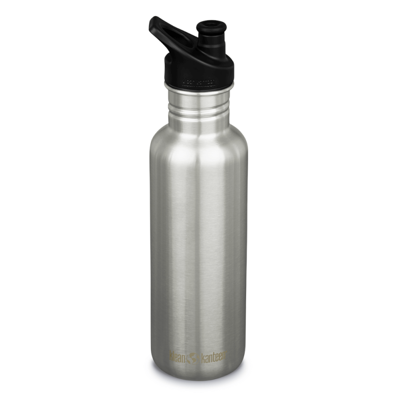 Klean Kanteen - Vattenflaska Classic Narrow Sport Cap, Brushed Stainless - 800 ml 1