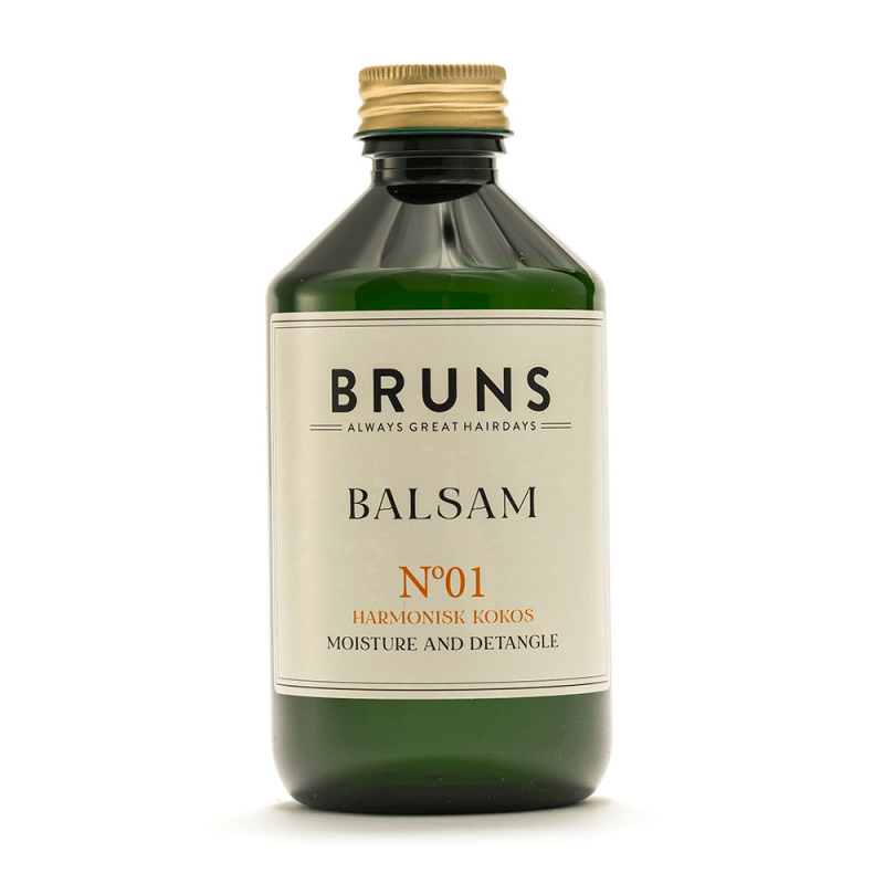 Bruns Products - Balsam Nr 01 Harmonisk Kokos för Alla Hårtyper / Torr Hårbotten / Balsammetoden, 300 ml 1