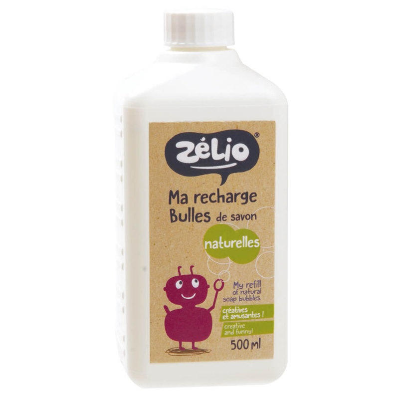 Zelio - Naturliga Såpbubblor för Barn - Refill, 500 ml 1