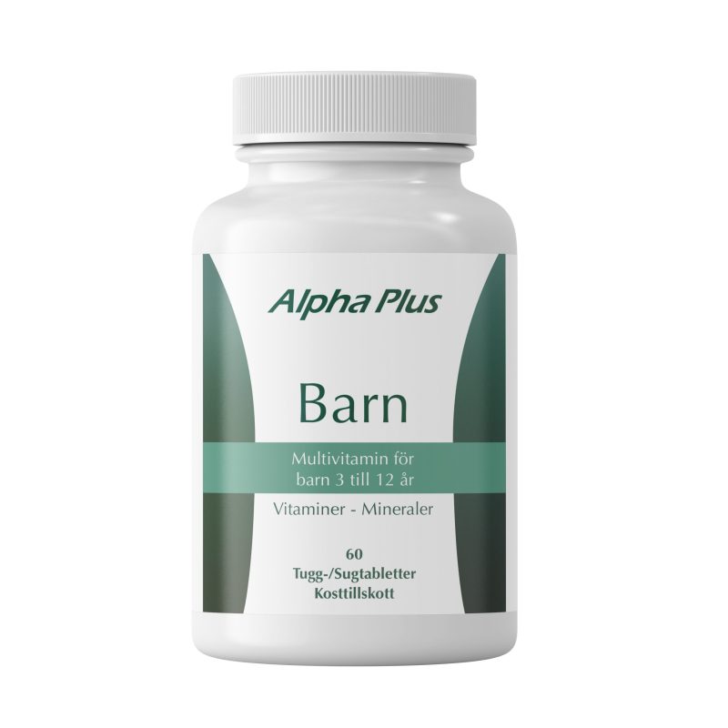 Alpha Plus Multivitamin Barn, 60 sugtabletter 1